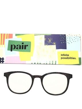 Pair Eyewear Brand Reese Style Magnetic Topper "Cat Woman" Black Pink With Cats